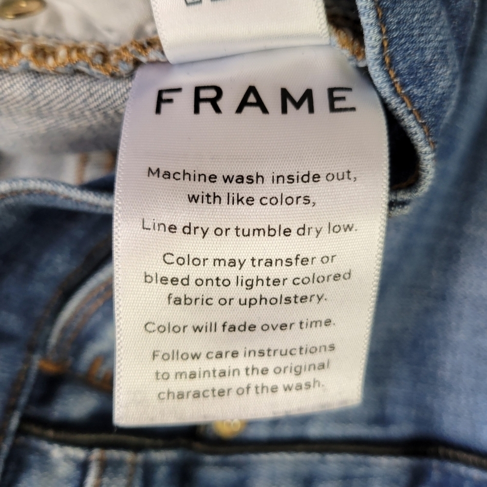 FRAME // le high skinny crop tux side piping super soft stretch denim jeans - Picture 13 of 15